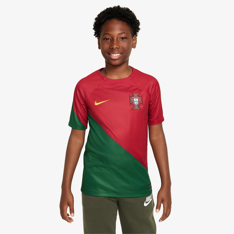 Camiseta Nike Portugal 22/23 Dri-Fit MC Primera equipación para niños