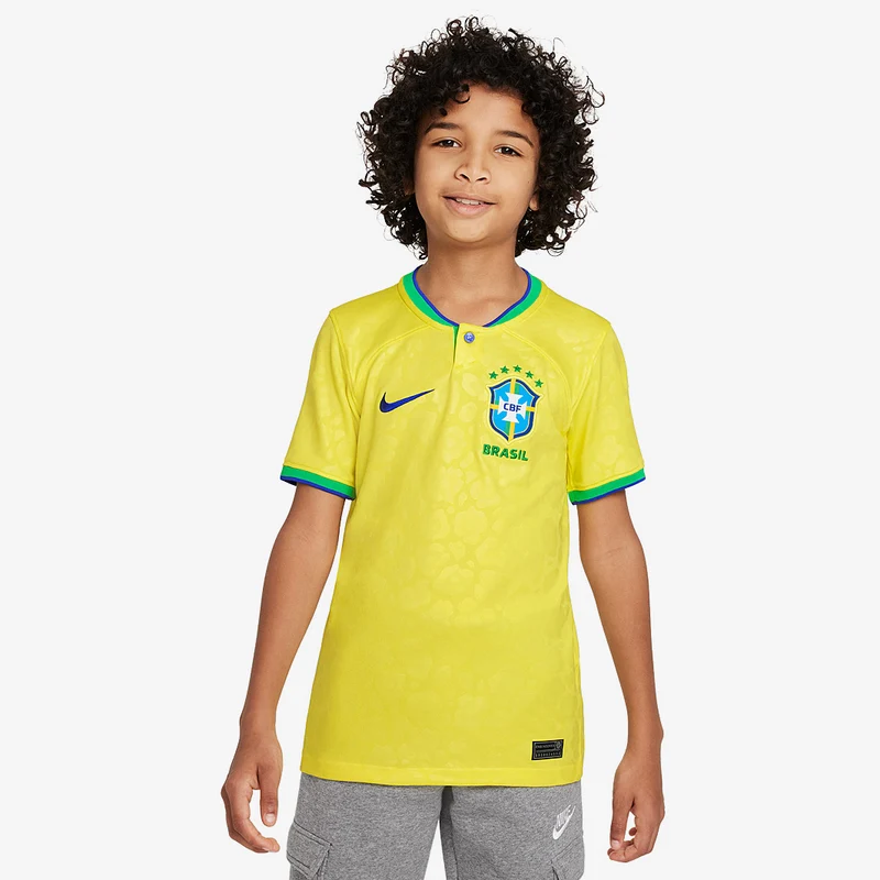 Camiseta Nike Brasil 22/23 Dri-Fit Stadium MC Primera equipación para niños
