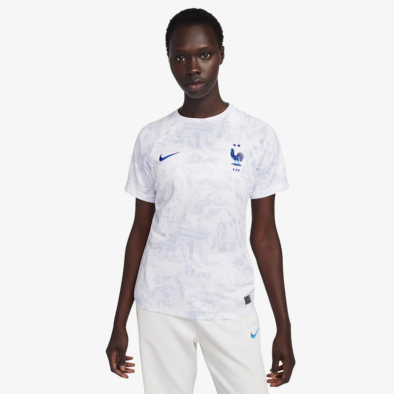 Camiseta Nike Francia 22/23 Dri-FIT Stadium MC Segunda equipación para mujer