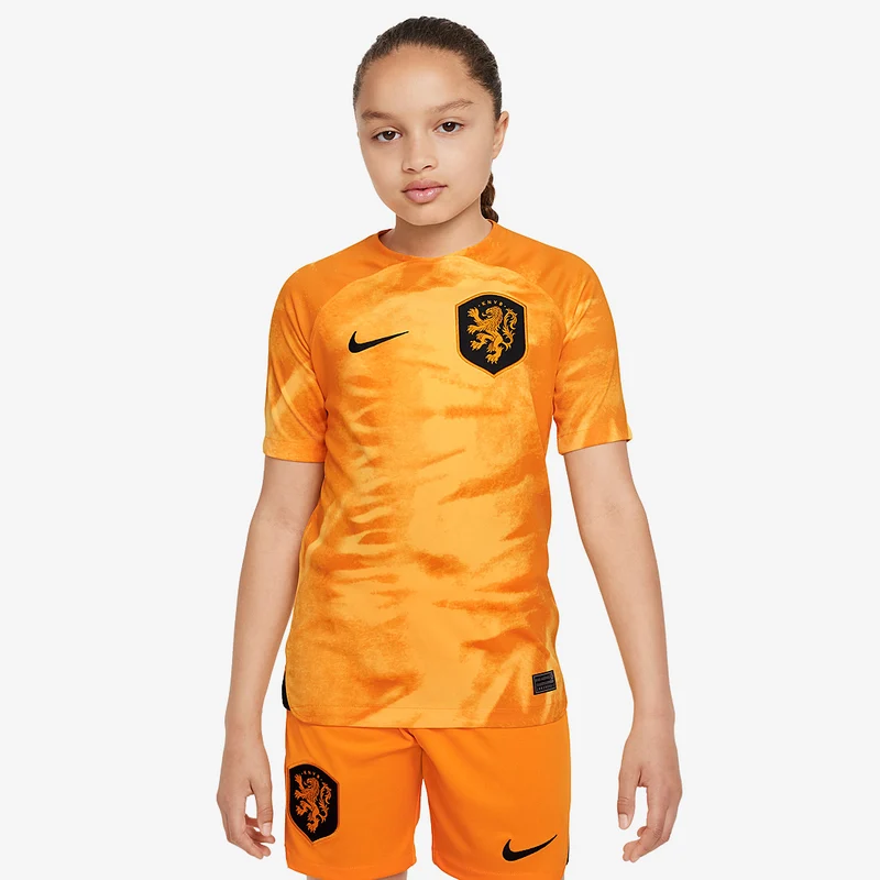 Camiseta Nike Holanda 22/23 Dri-Fit Stadium MC Primera equipación para niños