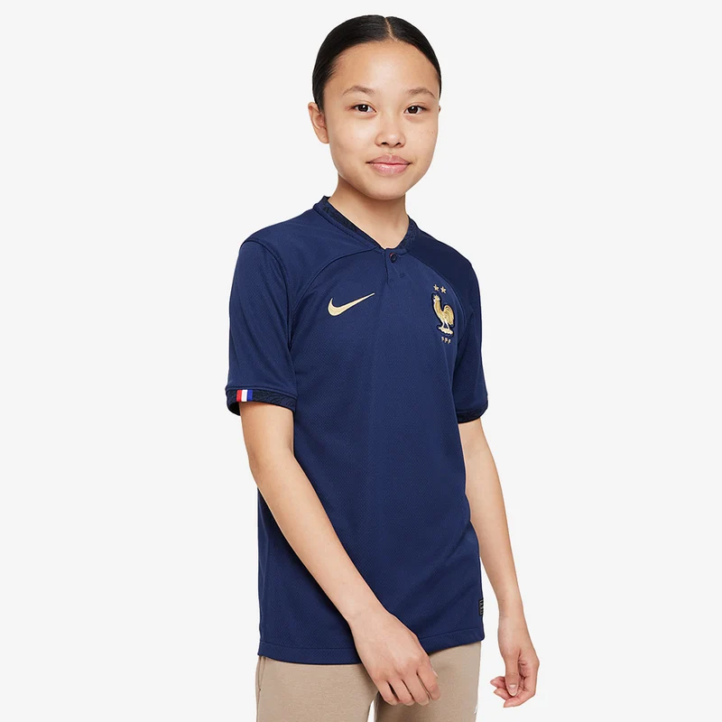 Camiseta Nike Francia 22/23 Dri-Fit MC Primera equipación para niños