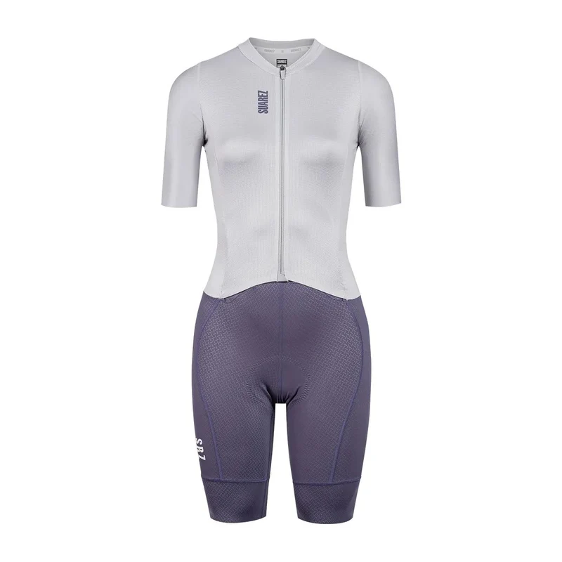 Enterizo De Ciclismo Mujer Hard Lite White