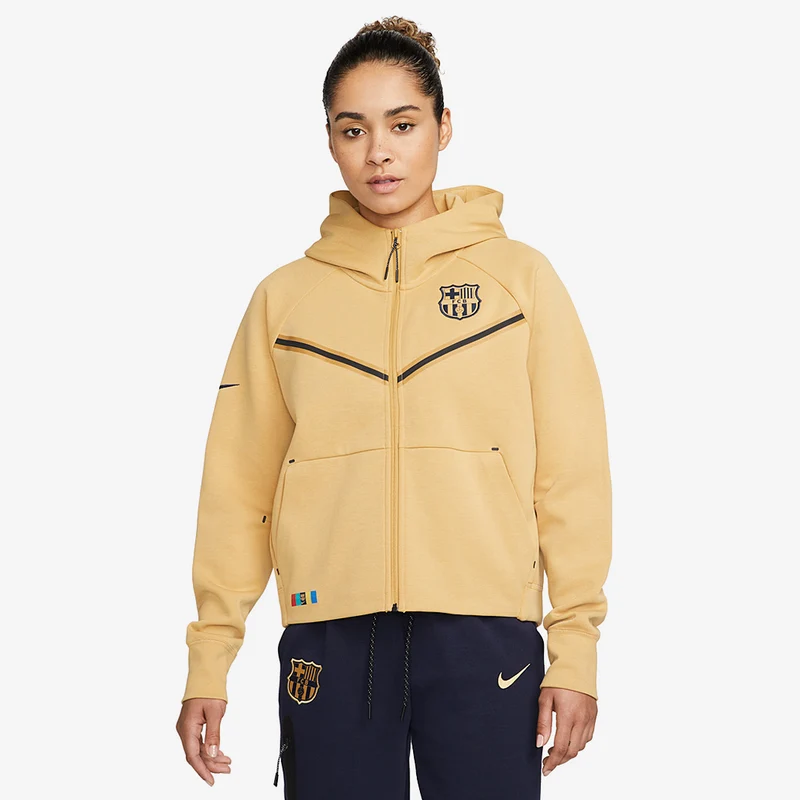 Sudadera con capucha Nike FC Barcelona 22/23 NSW Tech Fleece para mujer