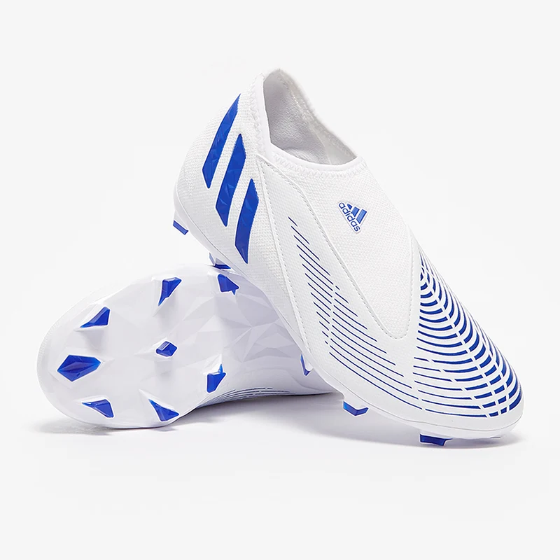 adidas Predator Edge.3 Sin Cordones FG para niños - Blanco/Hi