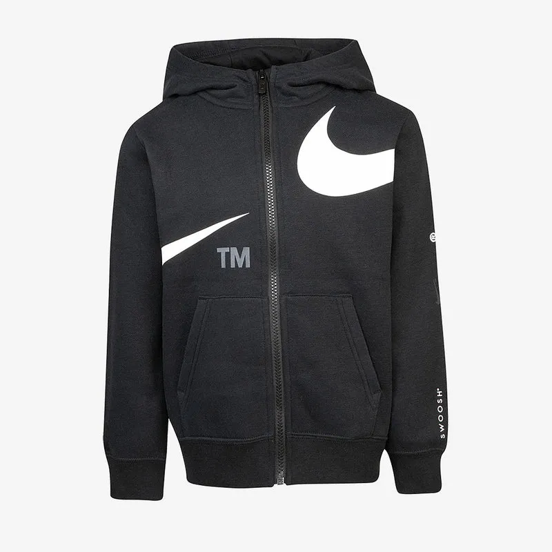 Sudadera con cremallera Nike Swoosh para niños