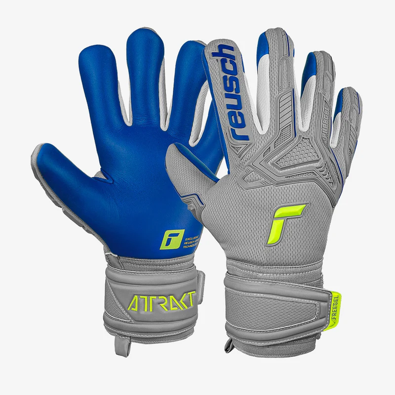 Reusch Attrakt Freegel Silver Finger Support para niños