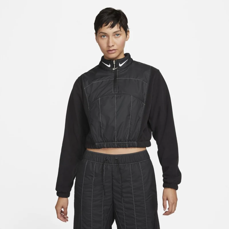 Chaqueta Nike Sportswear Swoosh Plush 1/4 Cremallera para mujer