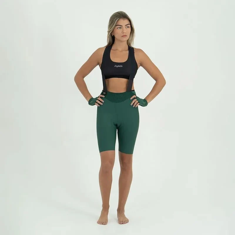 Pantaloneta Ciclismo C/T Safetti Toscana 2.0+Mujer Esmeralda