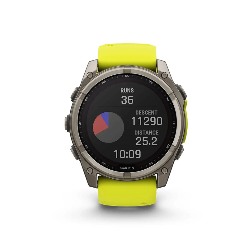 Reloj Garmin Fenix 8 51Mm Solar Zafiro Titanio Amarilla