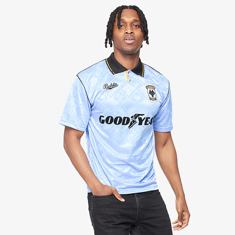 Camiseta Score Draw Wolverhampton Wanderers 1992 Bukta Segunda equipación