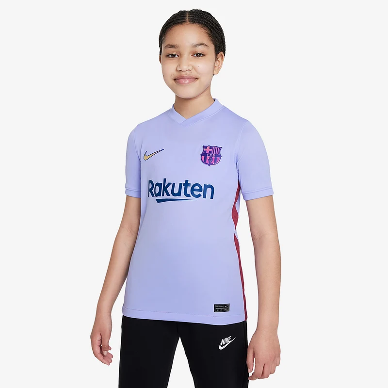 Camiseta MC Nike FC Barcelona 21/22 Segunda equipación Stadium para niños