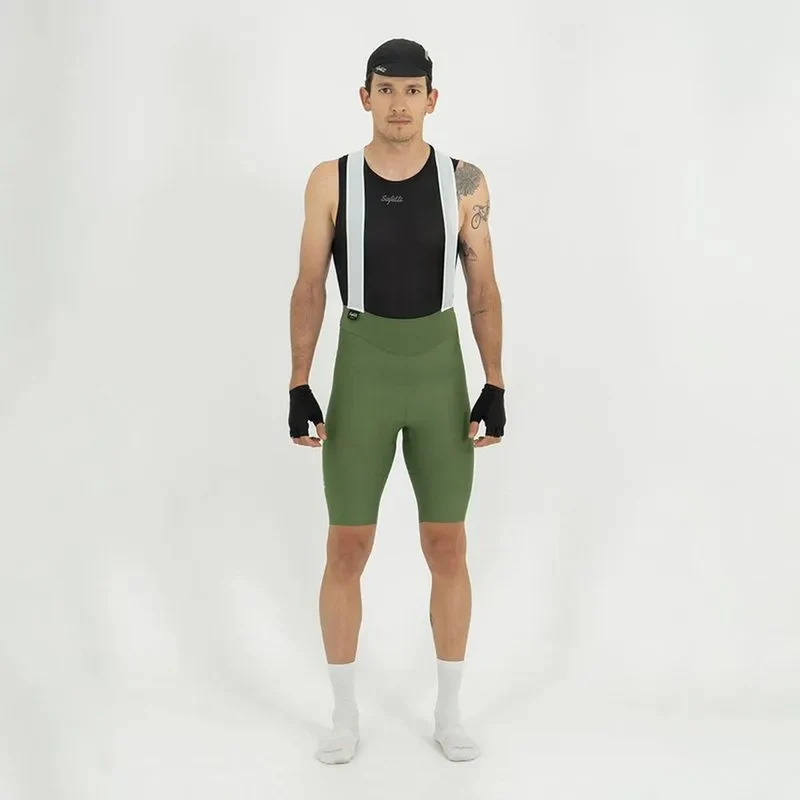Pantaloneta de Ciclismo C/T Safetti Girona Hombre Oliva