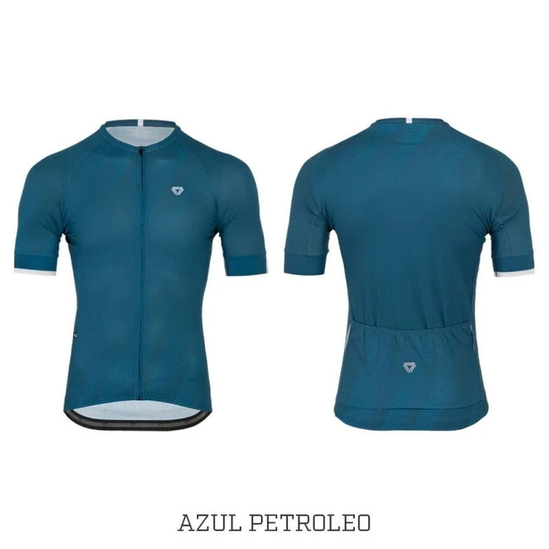 Jersey Ciclismo M/C Hombre GW Side Azul petroleo