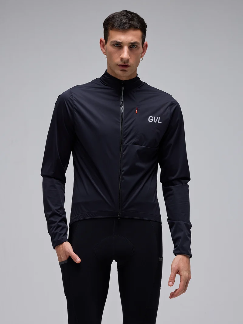 Chaqueta Ciclismo Impermeable Hombre Givelo C.D.A. Electric Black