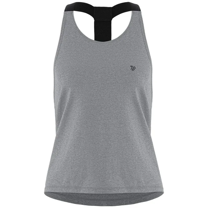 Camiseta Manga Sisa Mujer Limit Sportfitness Gris