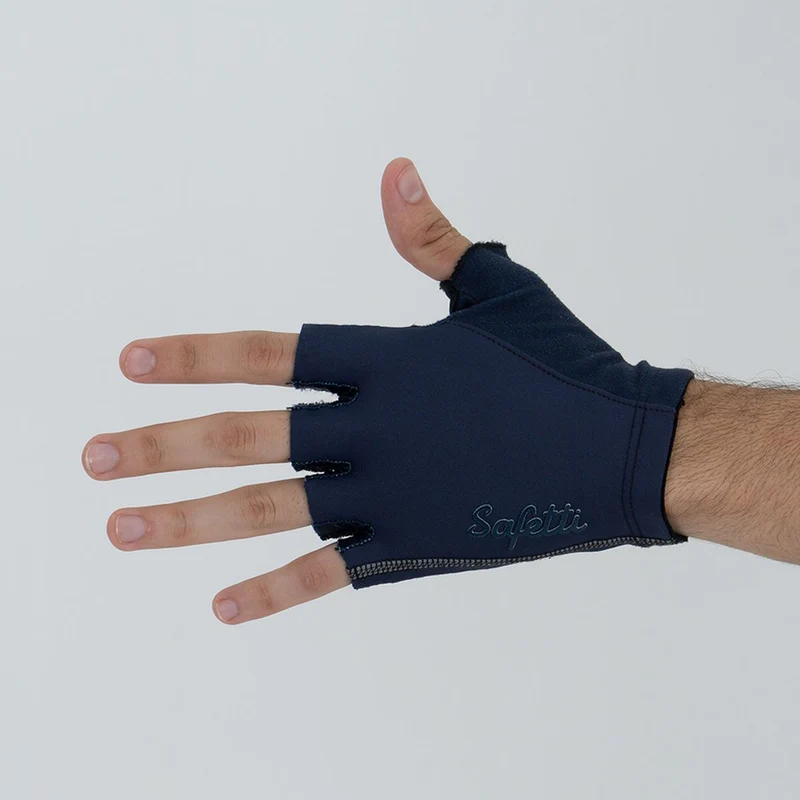Guantes Ciclismo Cortos Safetti Eleganza Blu
