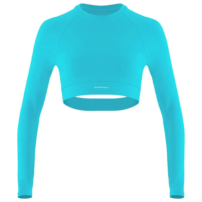 Top Manga Larga Mujer Snoop Sportfitness Azul