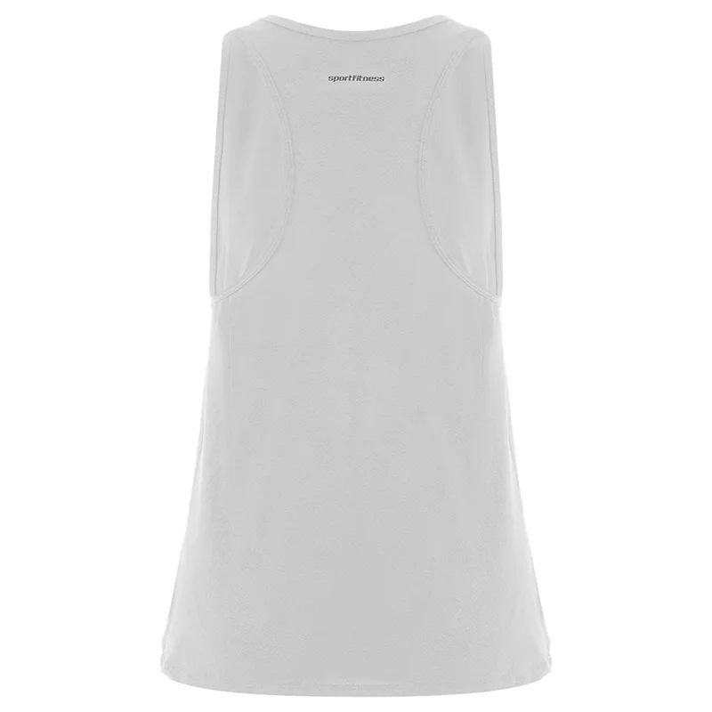 Camiseta Manga Sisa Mujer Hill Sportfitness Blanco