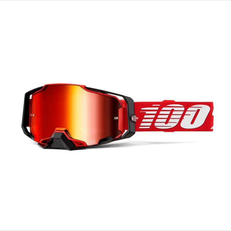 Goggle 100% Armega Roja Lente Rojo Espejo