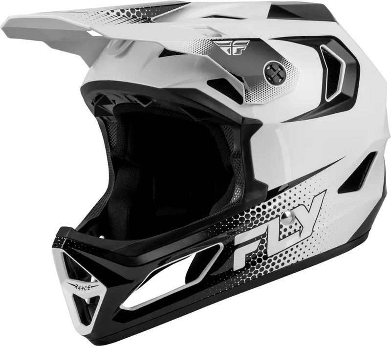Casco Ciclismo Integral Fly Rayce Sonar Niños Blanco/Negro