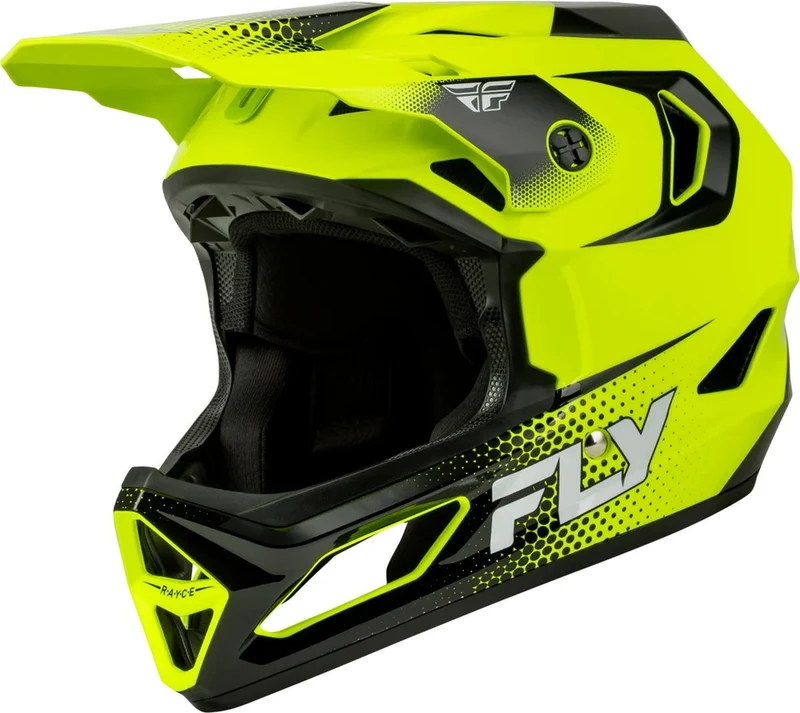 Casco Ciclismo Integral Fly Rayce Sonar Hi-Vis/Negro/Bco