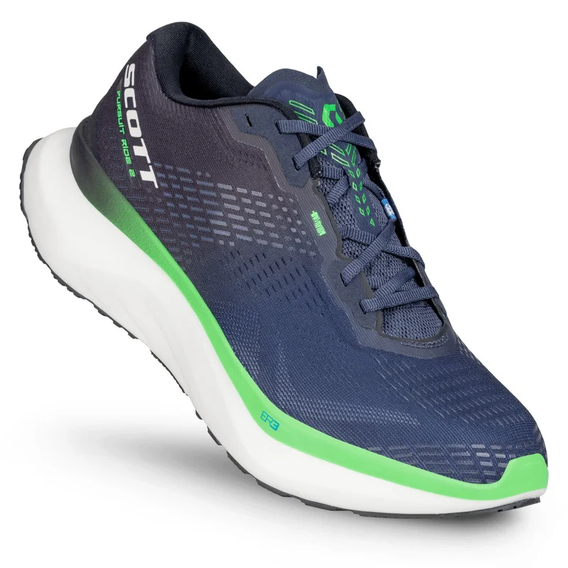 Tenis Scott Persuit Ride 2 Mujer Azul/Negro/Verde