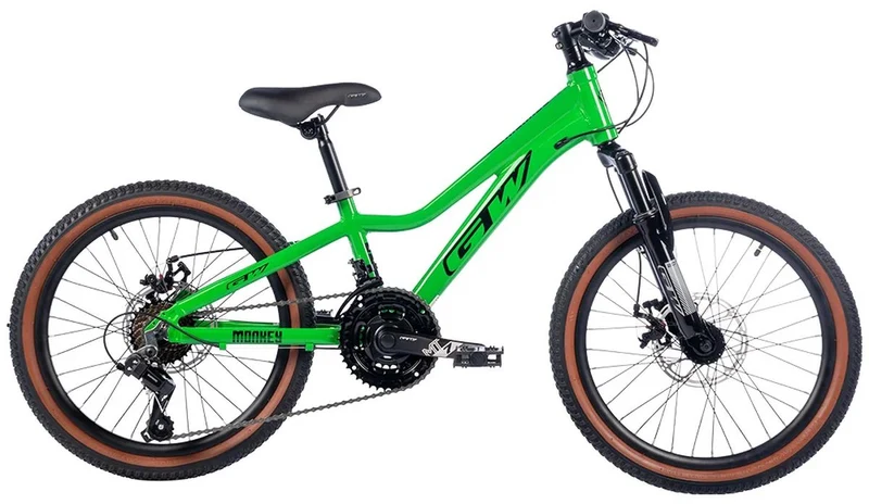 Bicicleta MTB 24 GW Monkey 3*7 Vel D/B Mecánico Verde
