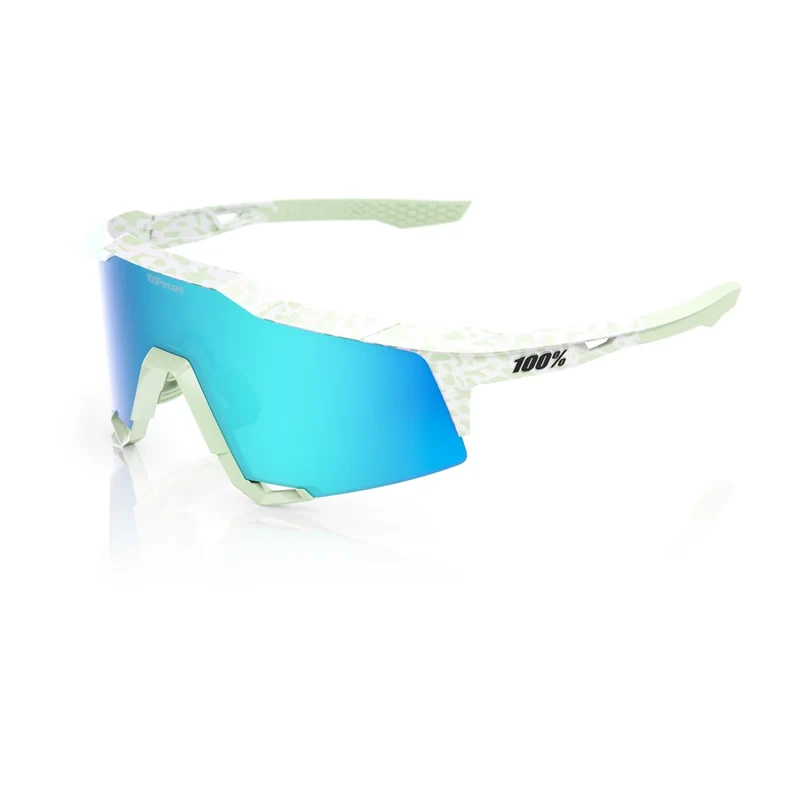 Gafas 100% Speedcraft LE Elly 2 Polished Light Verde Lente Azul Topaz Espejo