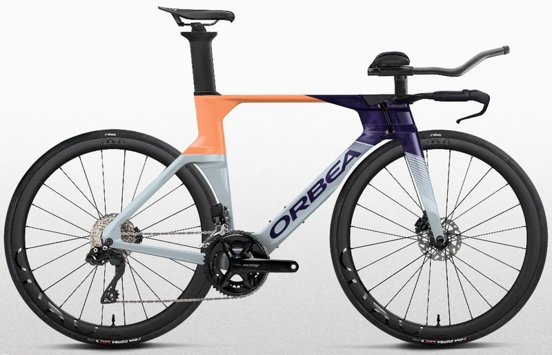 Bicicleta Ruta Orbea Orbu M30i Ltd Halo Plata Naranja