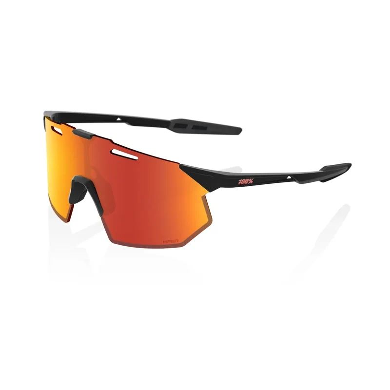 Gafas 100% Hypercraft SQ Soft Tact Negro Lente Hiper Rojo Espejo