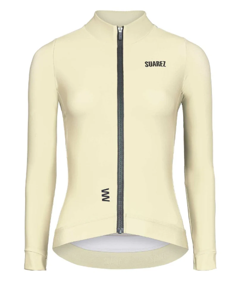 Jersey De Ciclismo M/L Mujer Suarez Térmico Ascender Vanilla