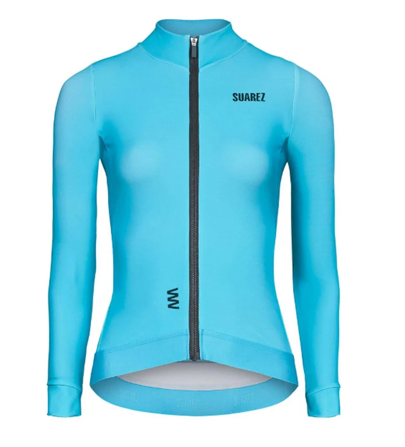 Jersey Ciclismo M/L Mujer Suarez Térmico Ascender Sky Blue