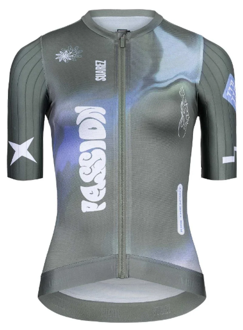 Jersey de Ciclismo M/C Mujer Suarez Velocity Glass Olive