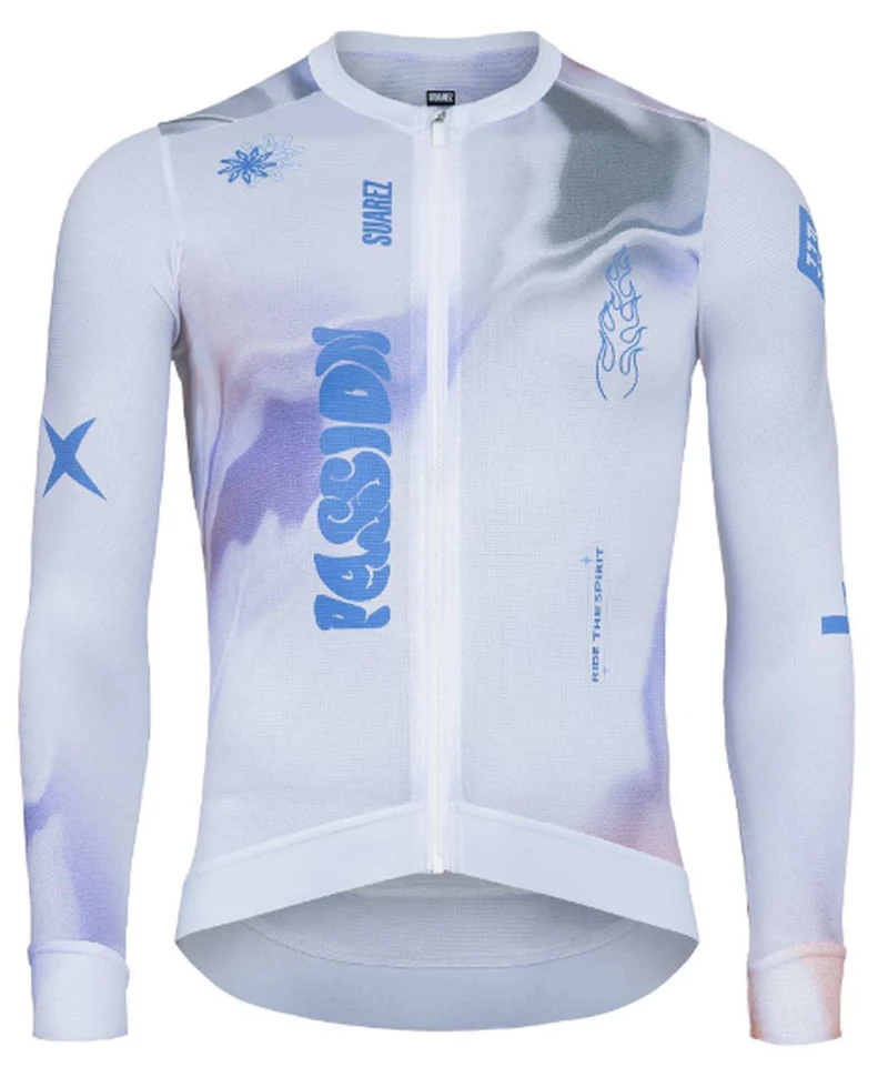 Jersey de Ciclismo M/L Suarez Rappid Glass White