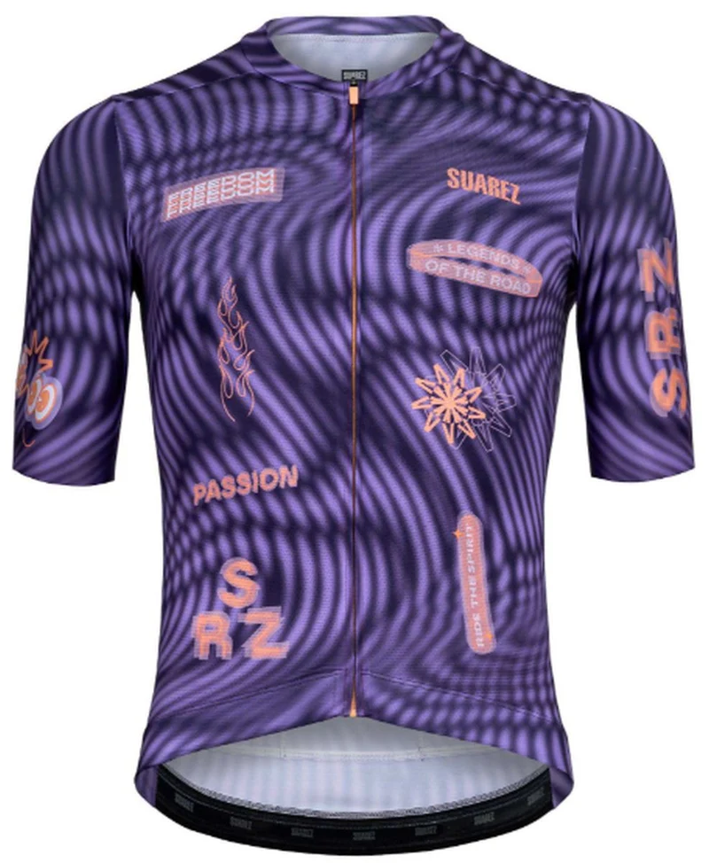Jersey de Ciclismo M/C Suarez Lock Wave Purple
