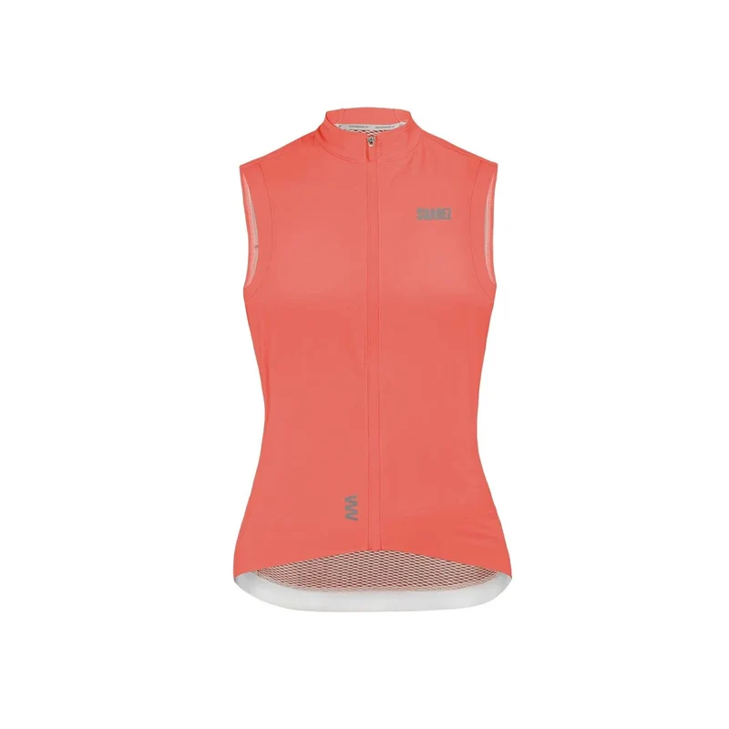 Chaleco Cortavientos de Ciclismo Suarez Mujer Barrier Coral