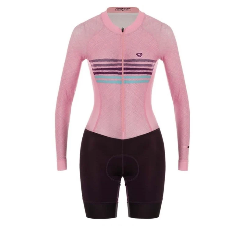 Enterizo de Ciclismo GW Mujer Sense Sea Rosa