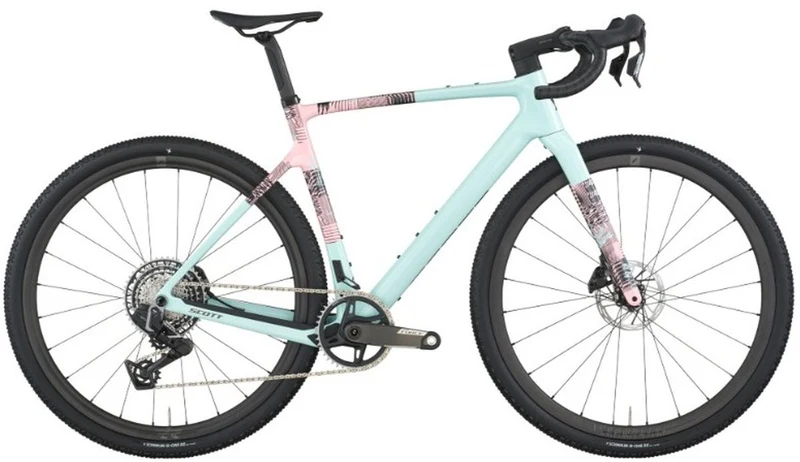 Bicicleta Gravel Scott Addict 10 2026 Carbon AXS Rosado/Azul