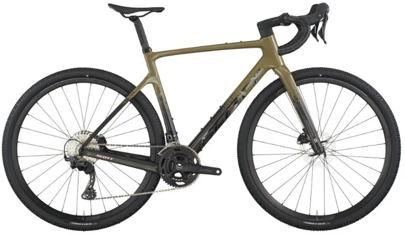 Bicicleta Gravel Scott Addict 40 Carbono GRX 24V Café