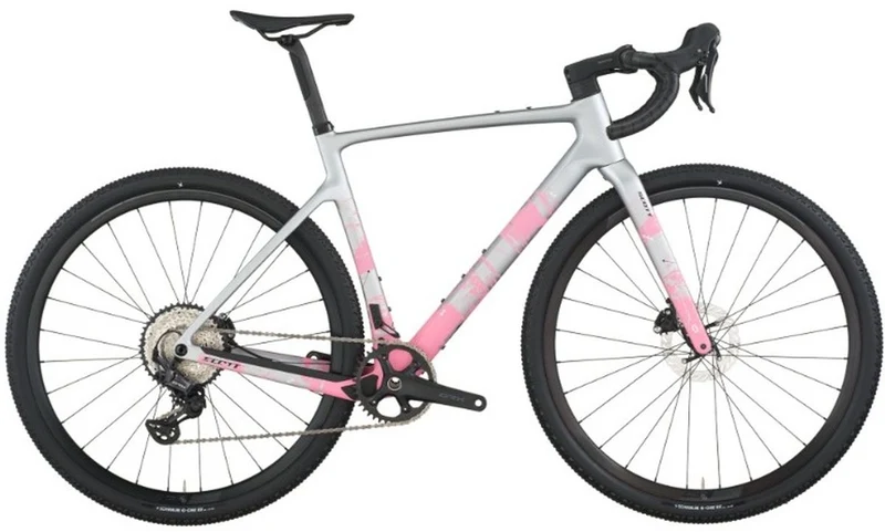 Bicicleta Gravel Scott Addict 30 Carbono GRX 12V Plateada