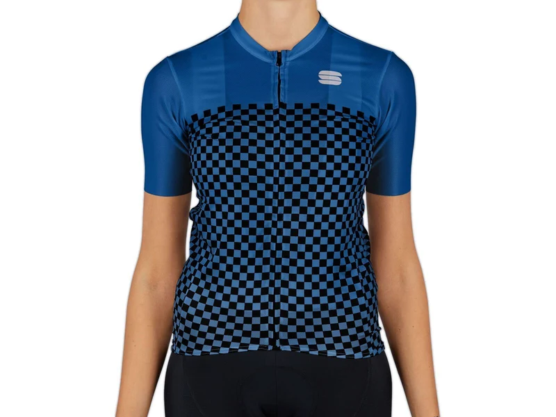 Jersey Sportful Checkmate de Manga Corta para Mujer