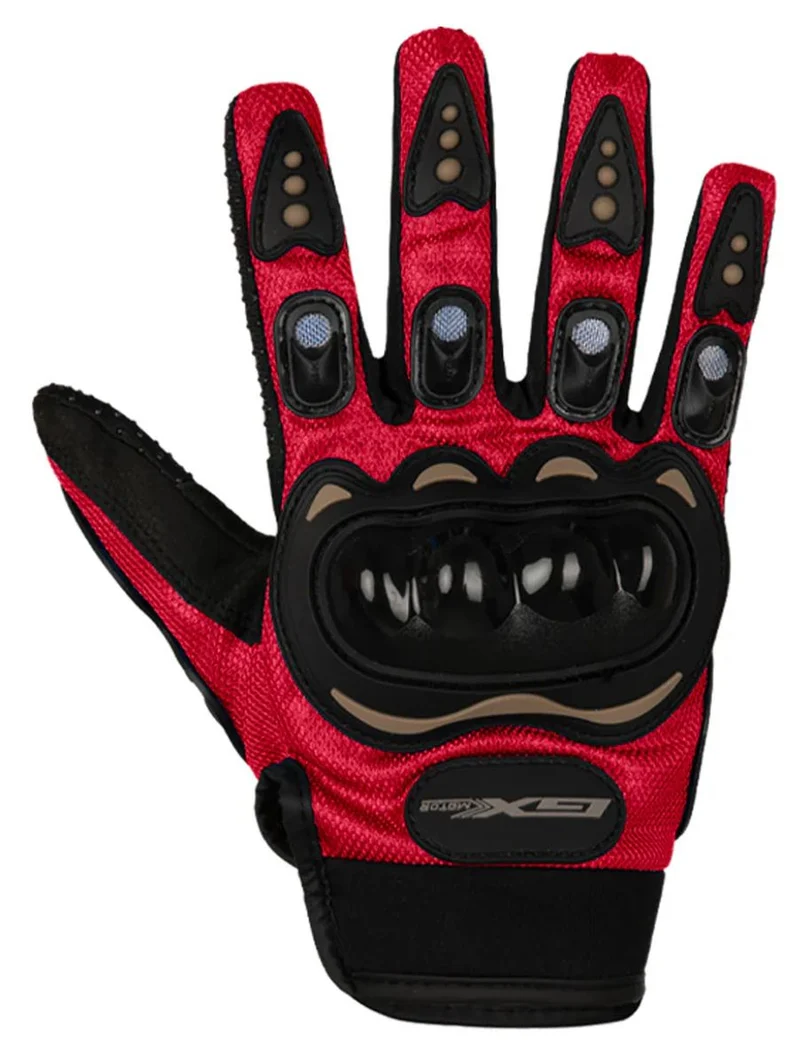 Guantes MCS-01D GxMotor Rojos/Negros