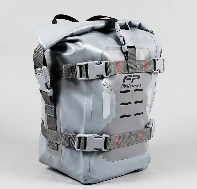 Maleta FP Dry Bag Defensas FP SC7 para Moto Gris