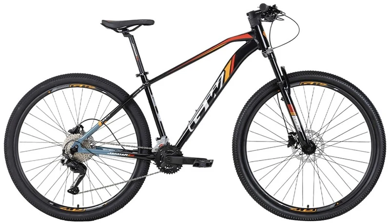 Bicicleta MTB GW Jaguar Aluminio 29p 2x9 Vel Ng/NaranjaRojo