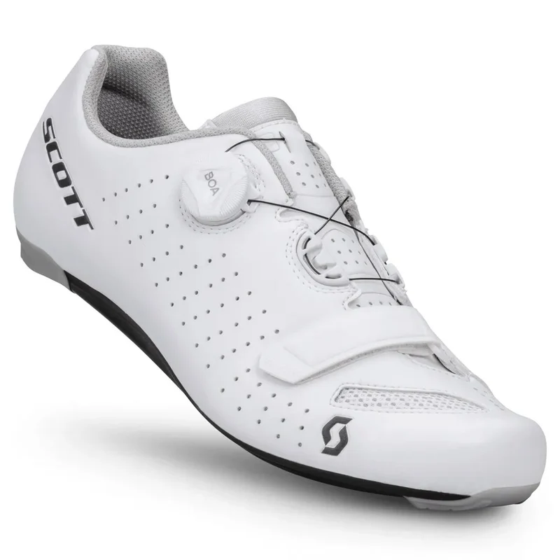 Zapatilla Ciclismo Ruta Scott Comp Boa Blancas/Negro