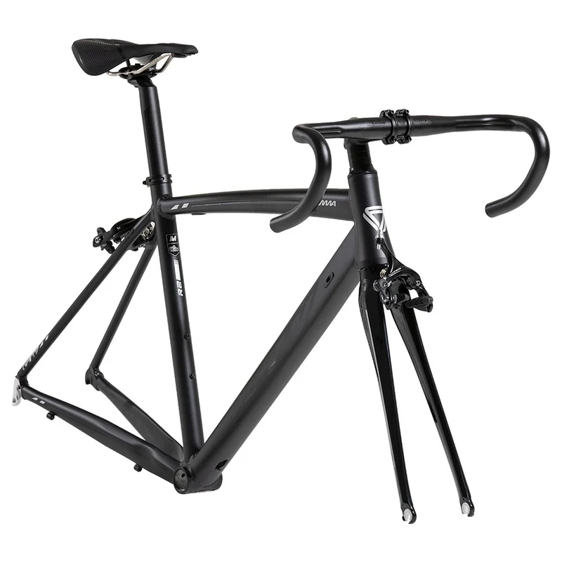 Marco de Ruta GW Flamma Aluminio/Carbono 700c Negro