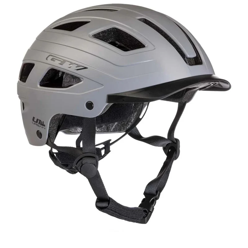 Casco de Ciclismo GW U1 con Luz de Seguridad Gris