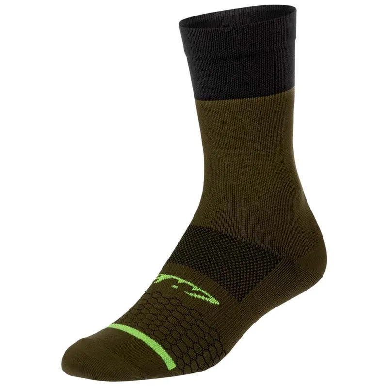 Medias Ciclismo GW Lithe Oliva Negro