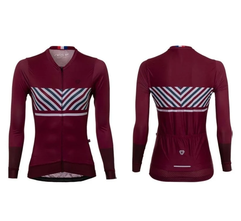 Jersey Ciclismo M/L Mujer GW Liberte Elegance Vino