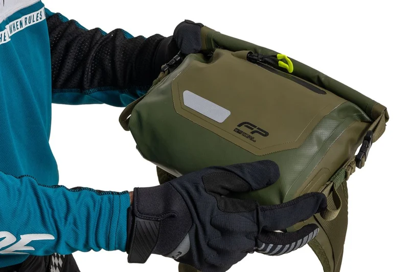 Canguro FP Riñonera Impermeable DryBag W10C3 Motos Verde